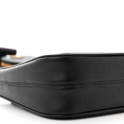 Prada Saffiano Lux Re-Edition 2005 Shoulder Bag Black 10 of 12