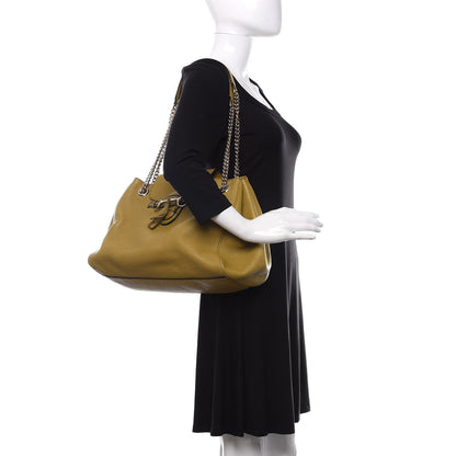 Gucci Calfskin Medium Emily Shoulder Bag Green 2 of 10