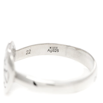 Gucci Sterling Silver Blind for Love Heart Band Ring 61 9.5 5 of 6