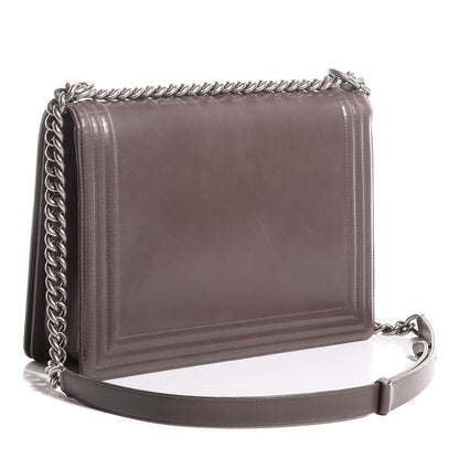 Chanel Glazed Calfskin Large Boy Flap Grey 3 of 8