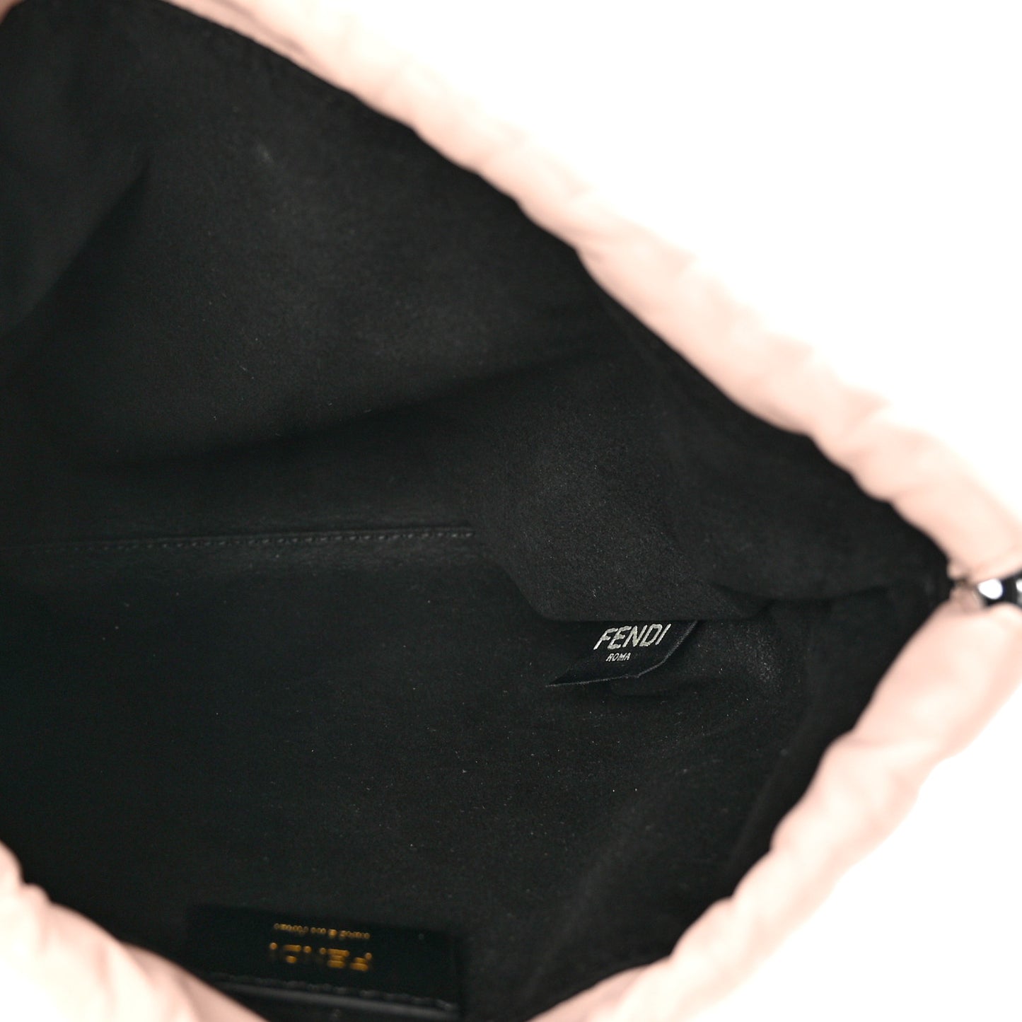 Soft Nappa Logo Small Drawstring Pouch Bag Rosa Quarzo Black