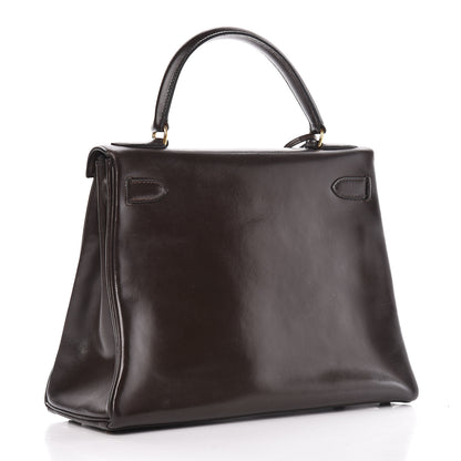 Hermes Box Kelly Retourne 28 Chocolate 3 of 35
