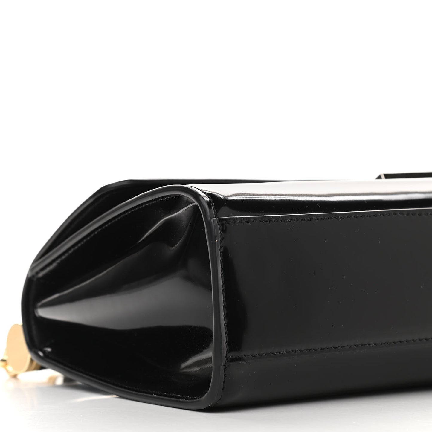 Shiny Calfskin 90's Sicily Bag Black