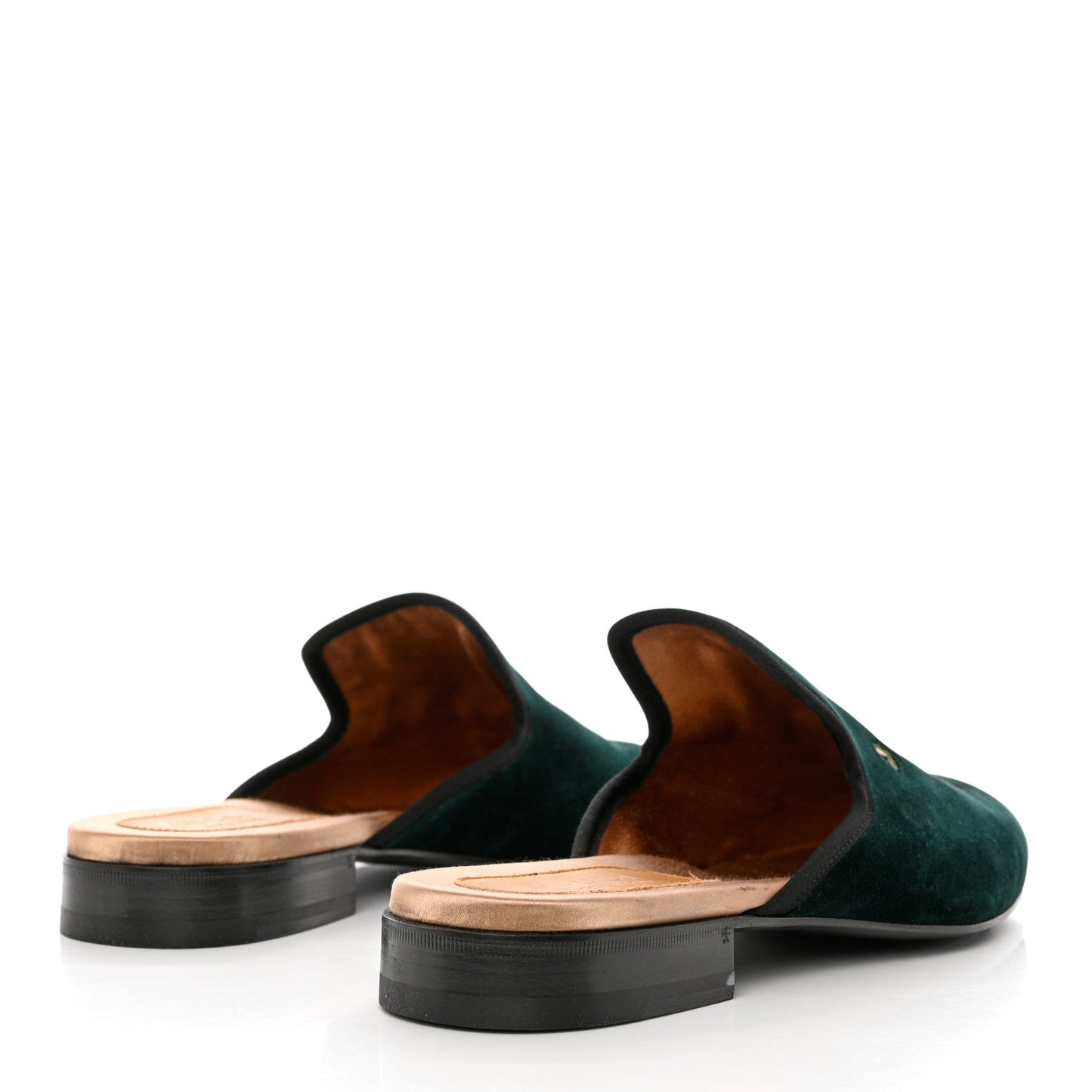 Velvet Mens Mules 8 Verde Black