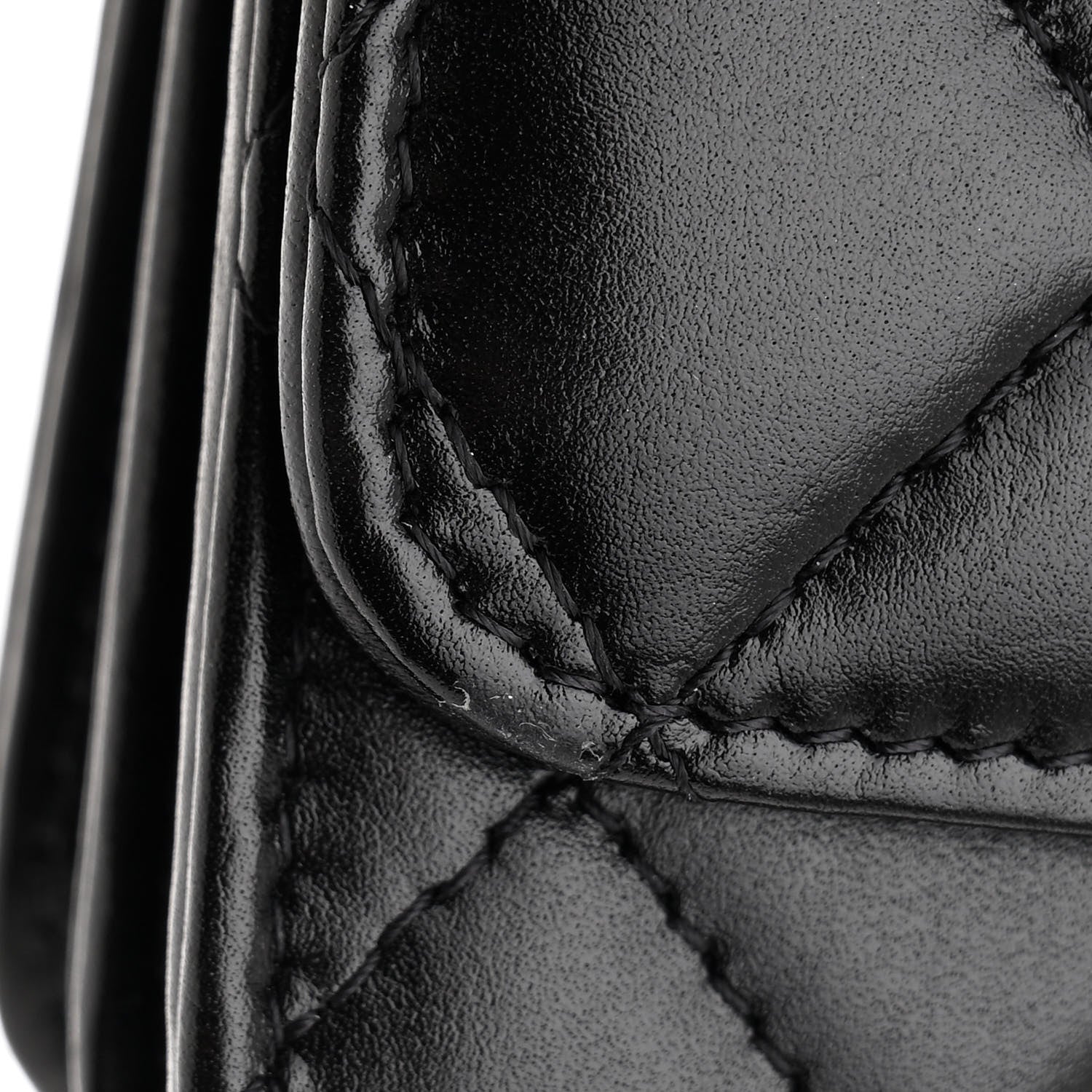 Chanel Calfskin Quilted Mini Maxi Pearls Wallet On Chain WOC Black 12 of 13