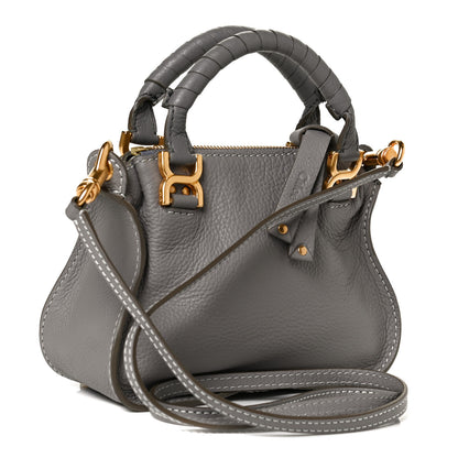 Chloe Calfskin Mini Marcie Satchel Cashmere Grey 3 of 13