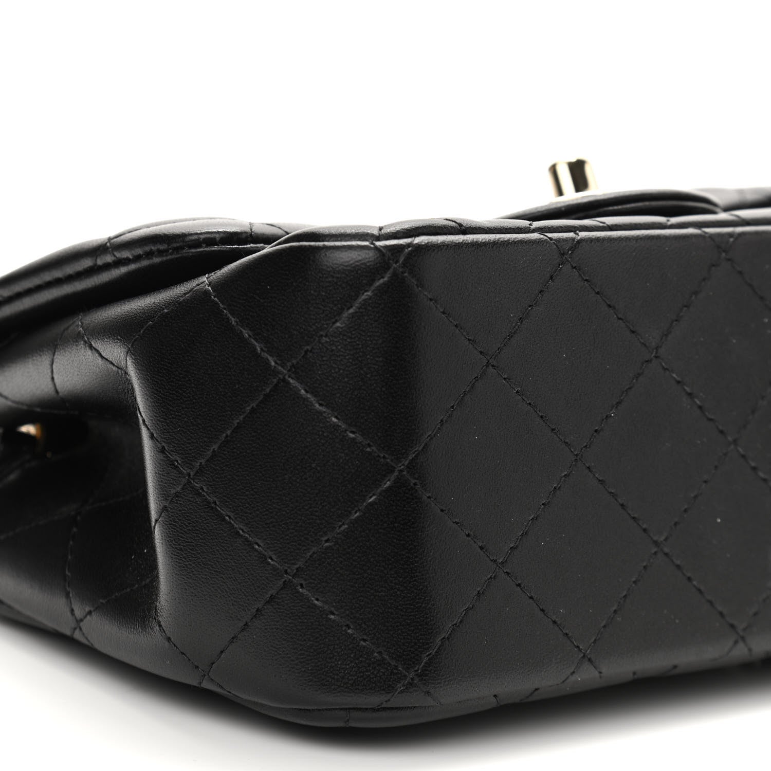 Chanel Lambskin Quilted Mini Square Flap Black 9 of 11