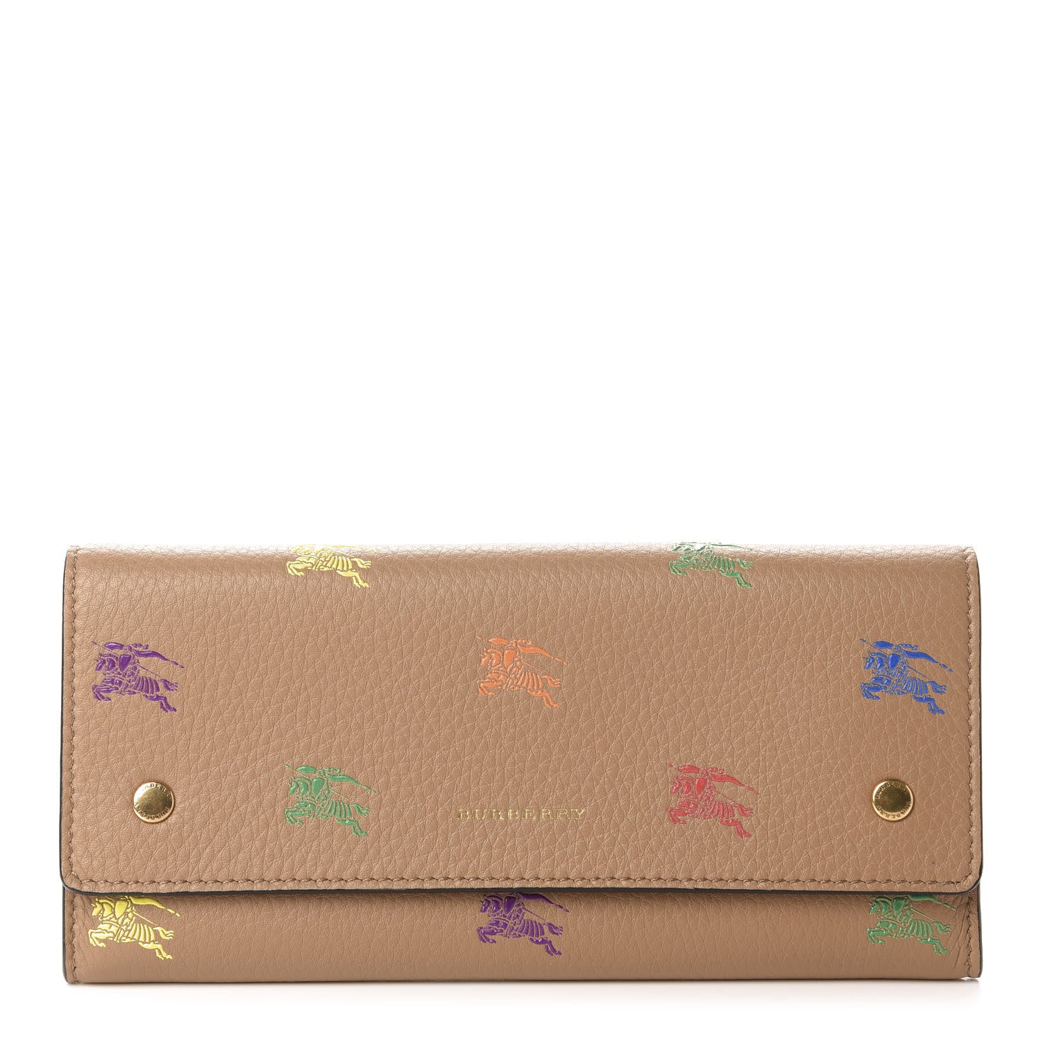 Burberry Grained Calfskin EKD Hollee Wallet Light Camel 1 of 7