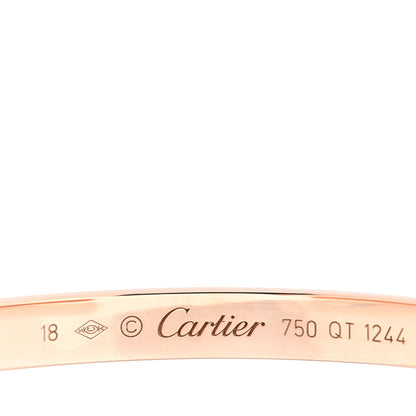 Cartier 18K Pink Gold LOVE Cuff Bracelet 18 3 of 3