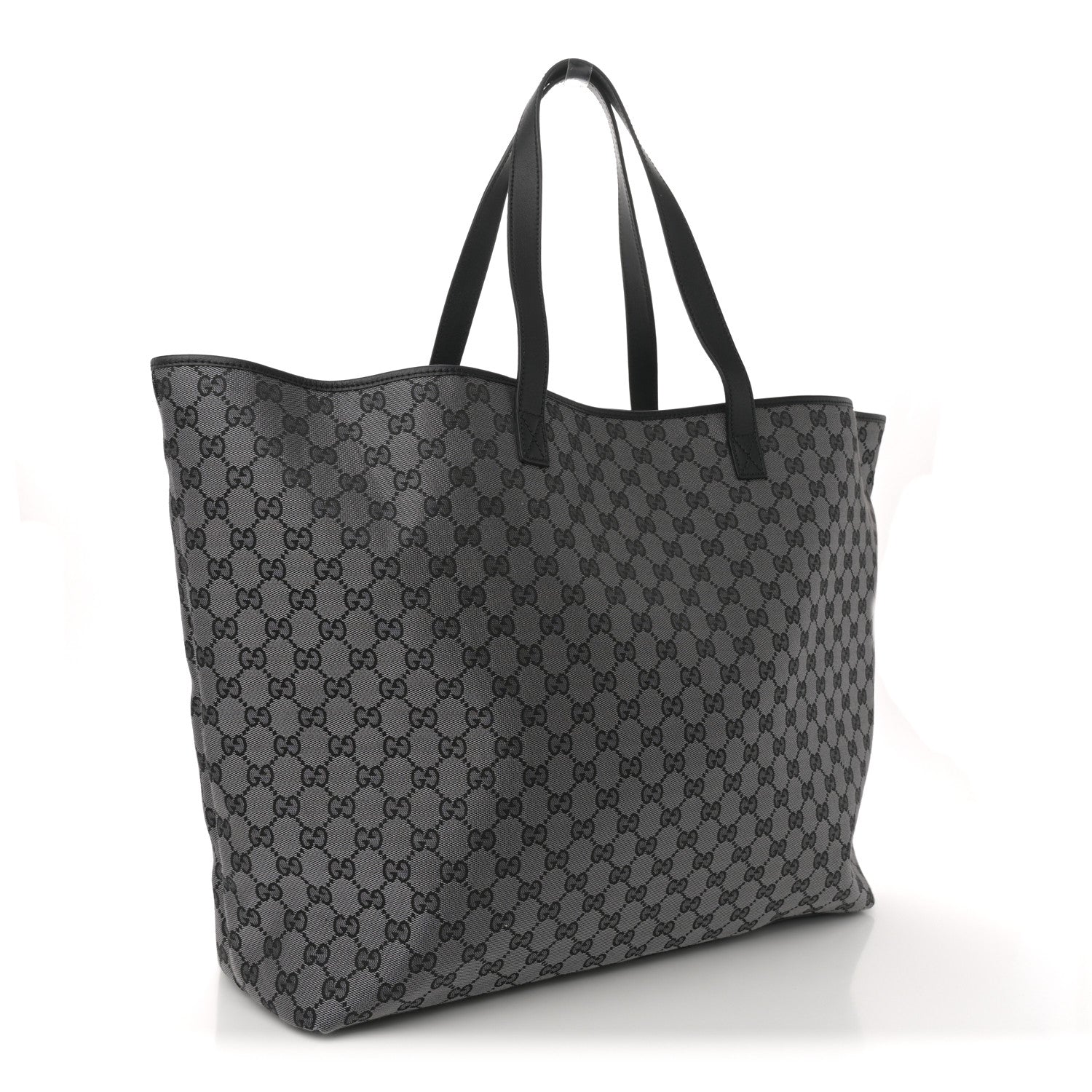 Gucci Metallic Monogram XL Shopper Black 4 of 21