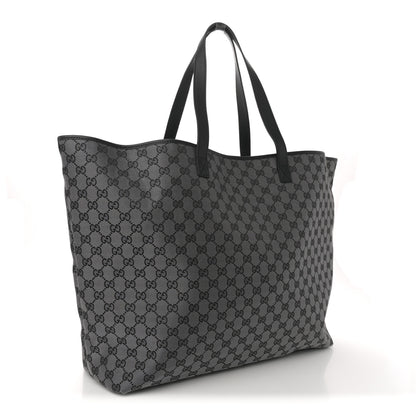 Gucci Metallic Monogram XL Shopper Black 4 of 21