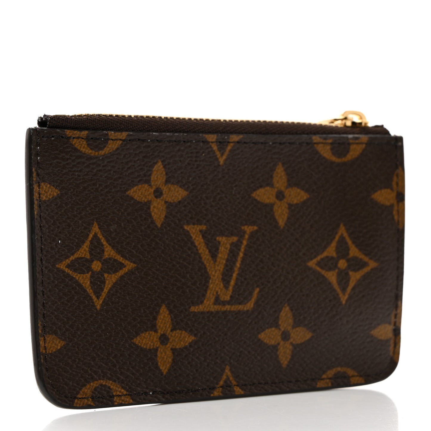 Monogram Zipped Romy Card Holder Matcha