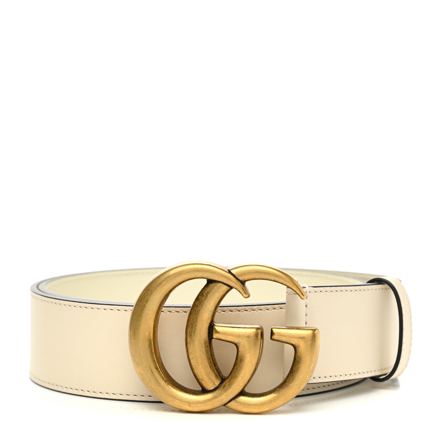 Calfskin Double G 40mm Belt 90 36 Mystic White