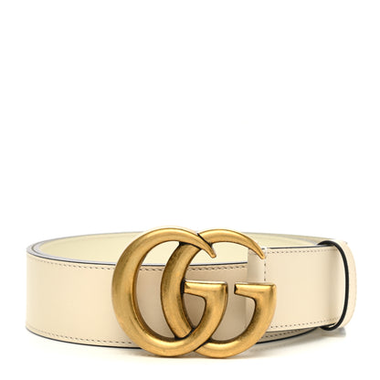 Gucci Calfskin Double G 40mm Belt 90 36 Mystic White 1 of 6