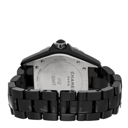 Chanel Stainless Steel Ceramic 41mm J12 GMT Automatic Watch Black 3 of 4