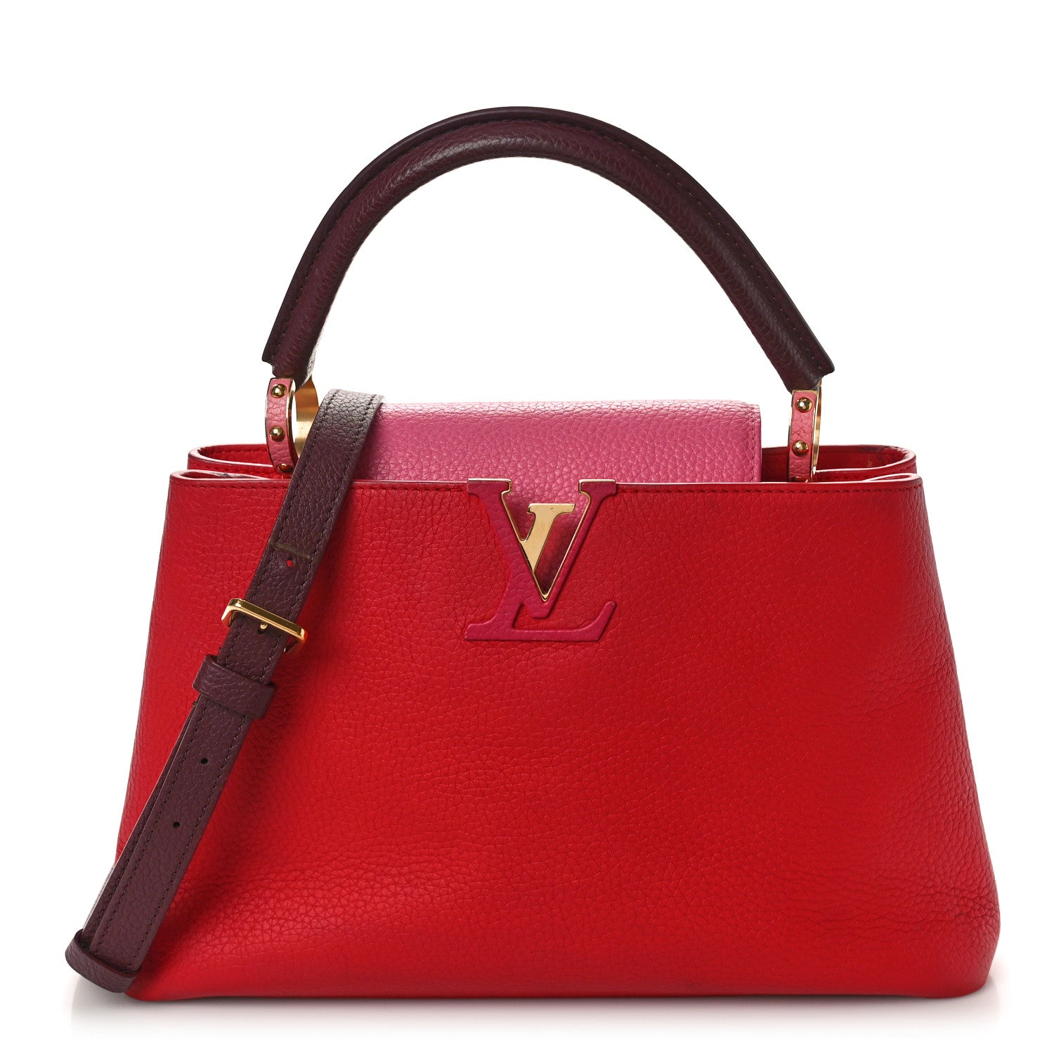 Louis Vuitton Taurillon Multicolor Capucines PM Rouge Carmine 1 of 13