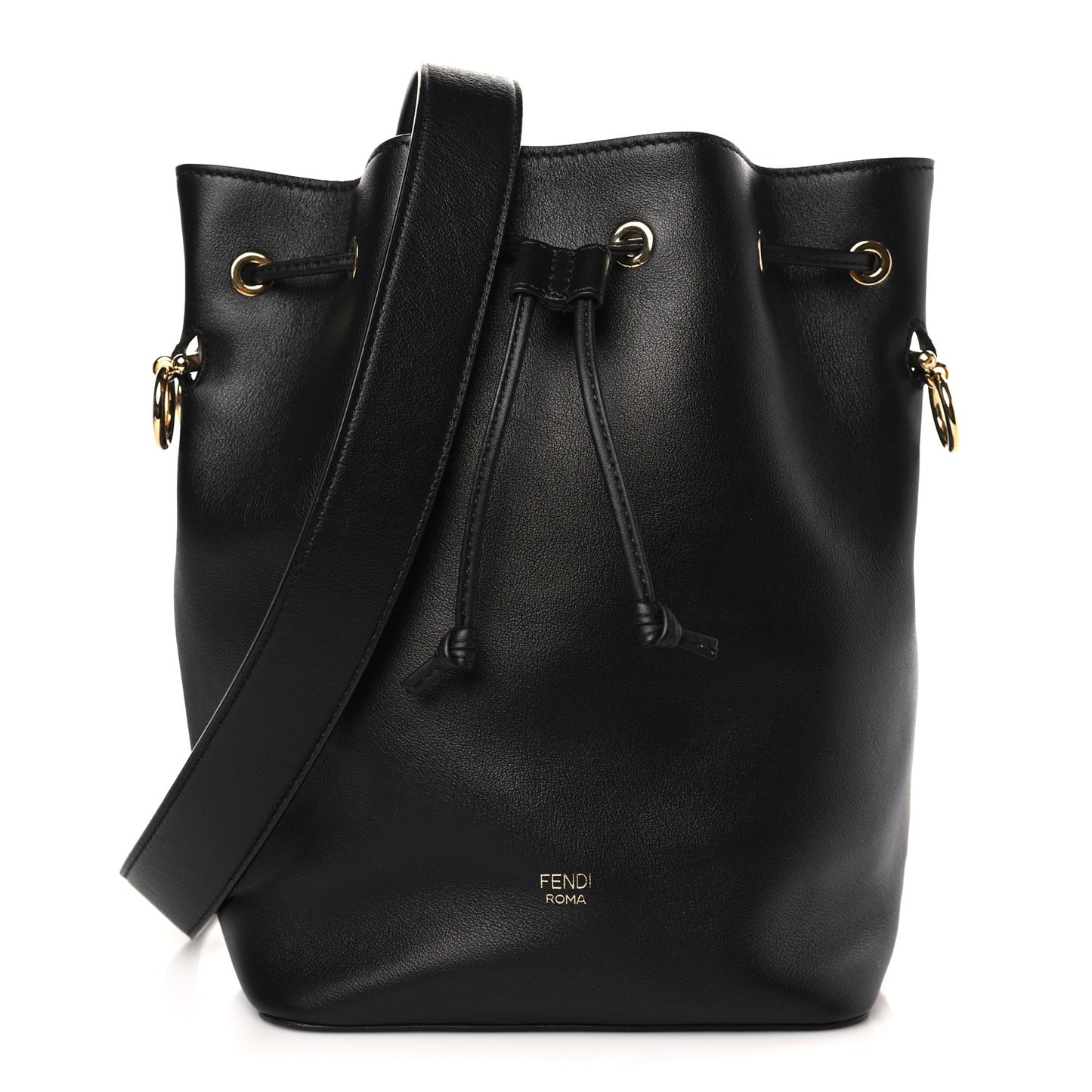 Vitello Grace Matte F is Fendi Grande Mon Tresor Bucket Bag Black