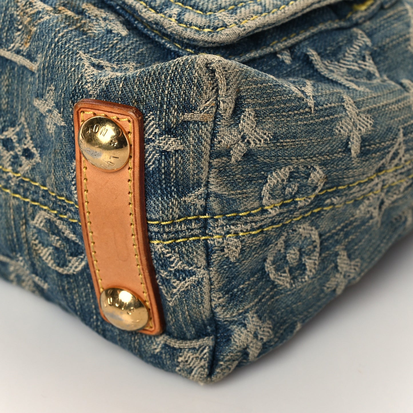 Monogram Denim Baggy PM Blue