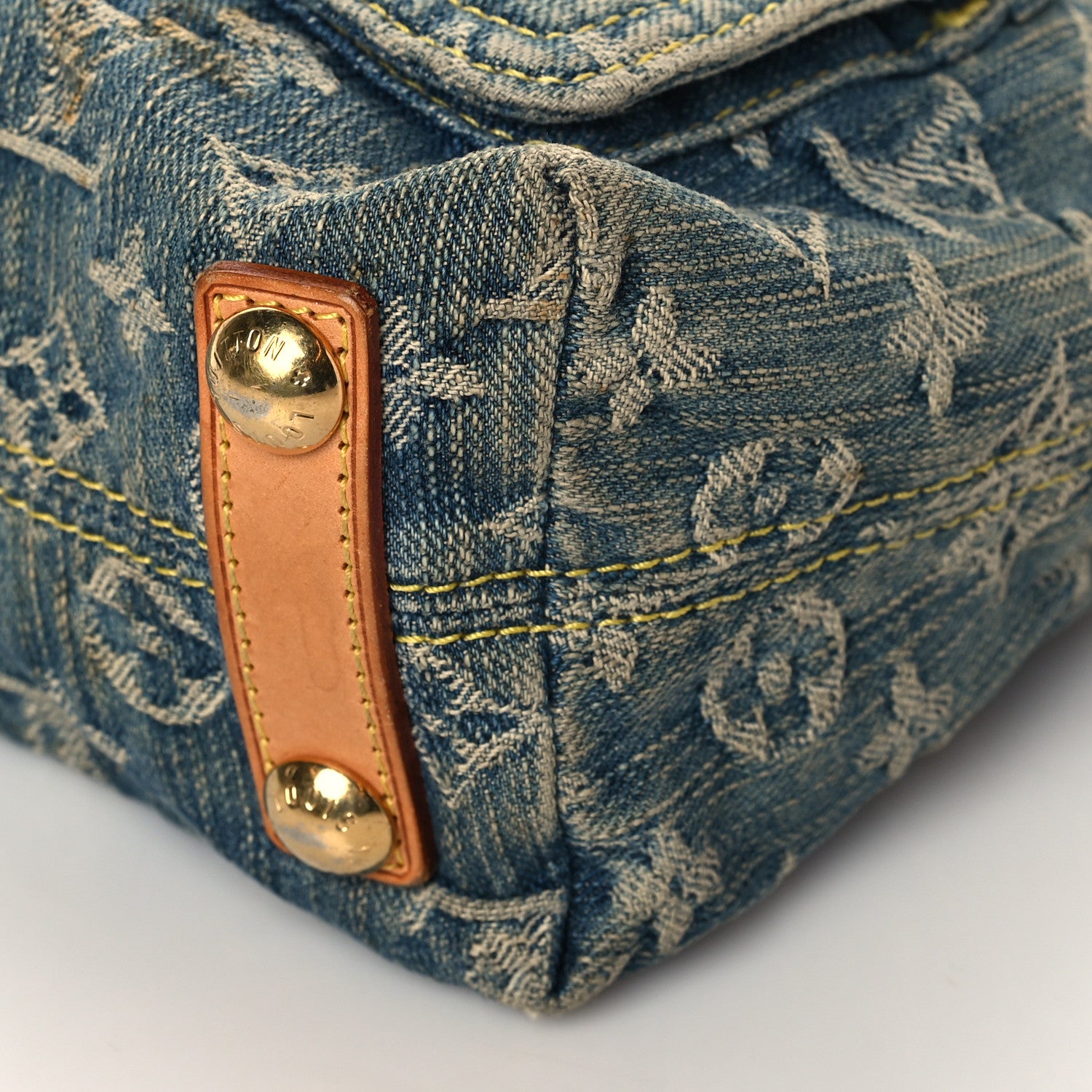 Louis Vuitton Monogram Denim Baggy PM Blue 10 of 13