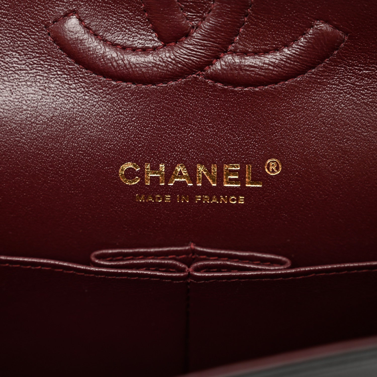 Chanel Lambskin Chevron Quilted Medium Double Flap Black 7 of 11