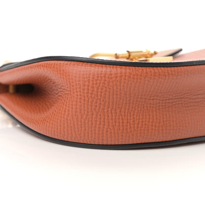 Chloe Grained Calfskin Lambskin Bi-Color Drew Shoulder Bag Orange Mustard 9 of 13