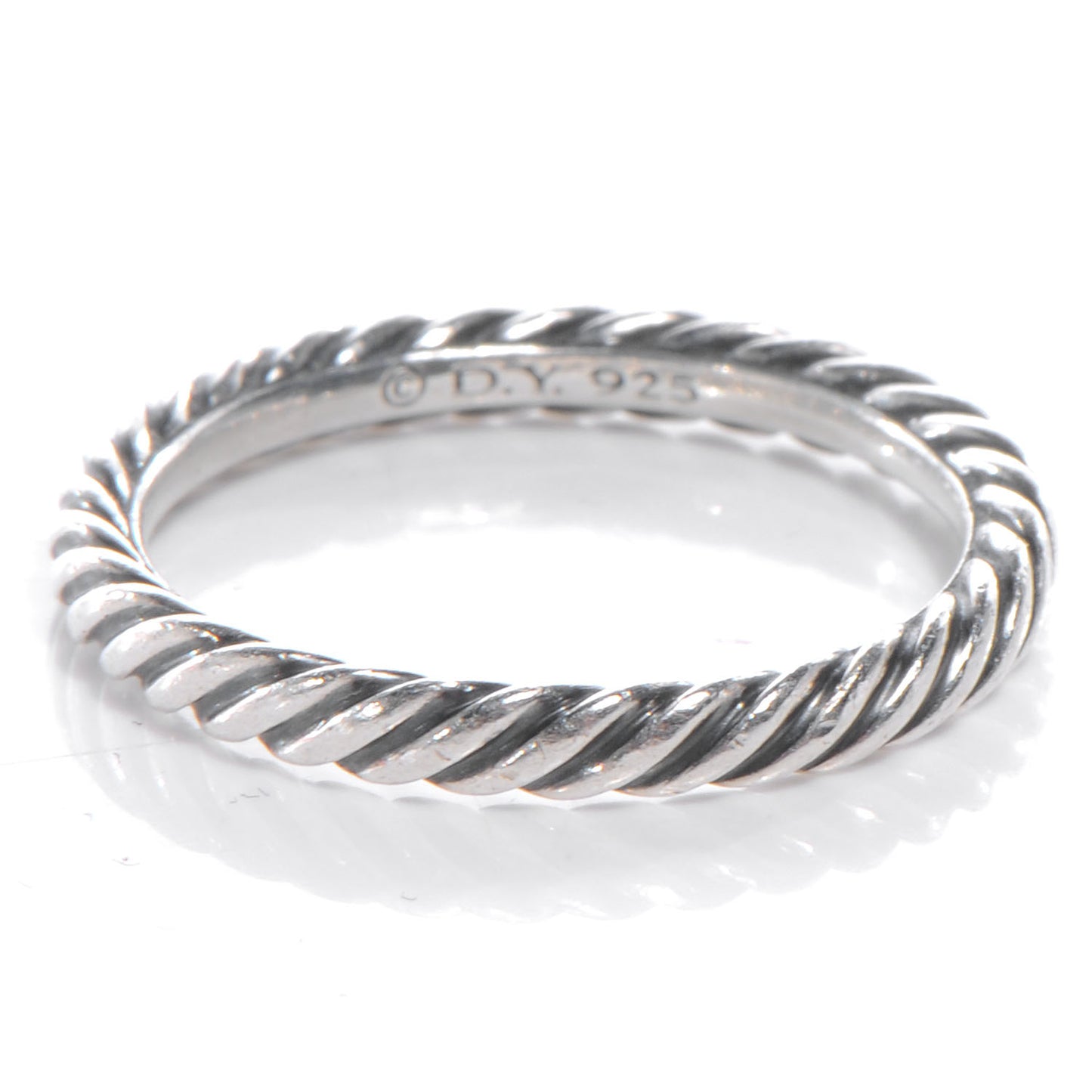 Sterling Silver Cable Classics Band Ring 54 7