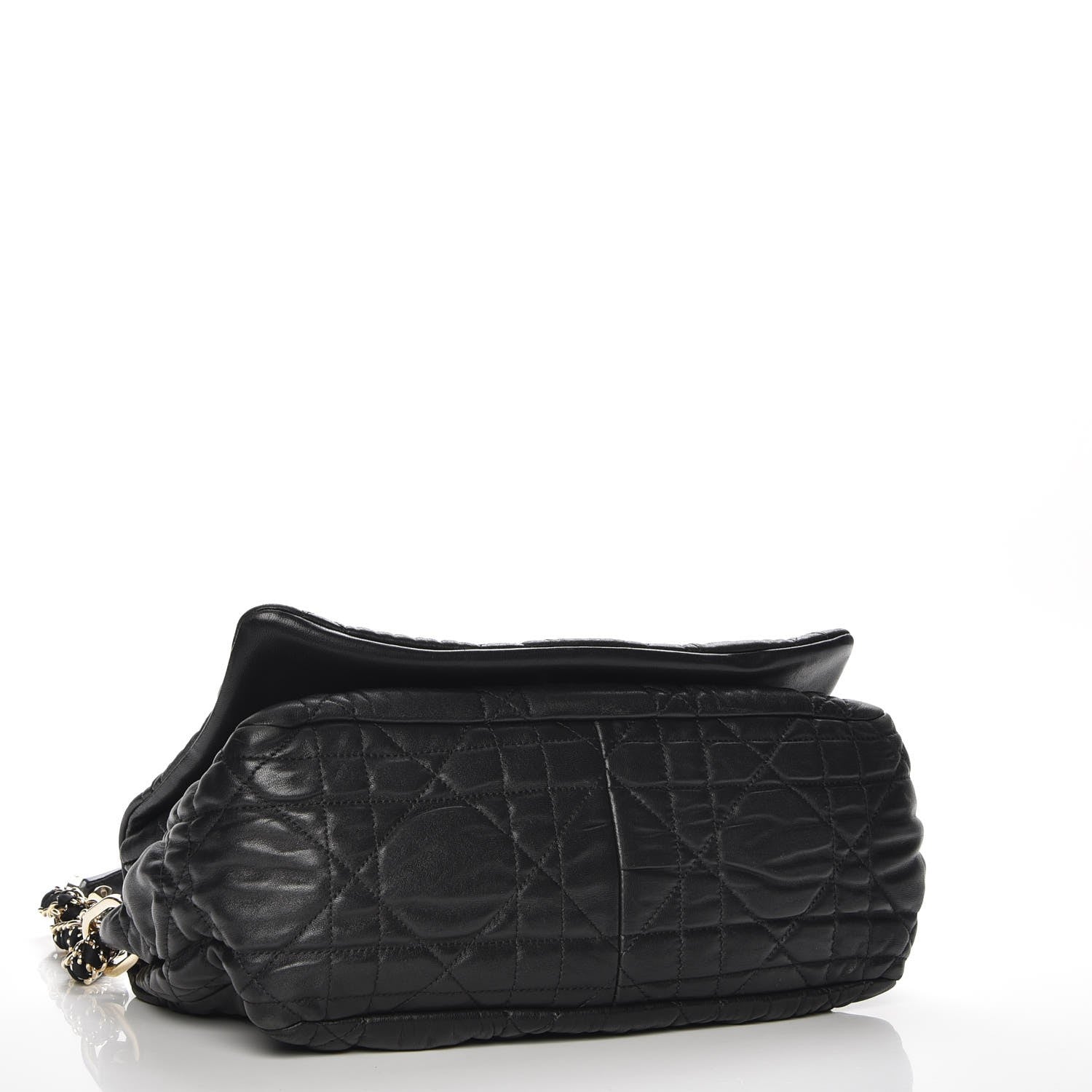 Christian Dior Lambskin Cannage Medium Delidior Flap Bag Black 4 of 7
