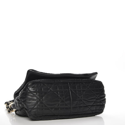 Christian Dior Lambskin Cannage Medium Delidior Flap Bag Black 4 of 7