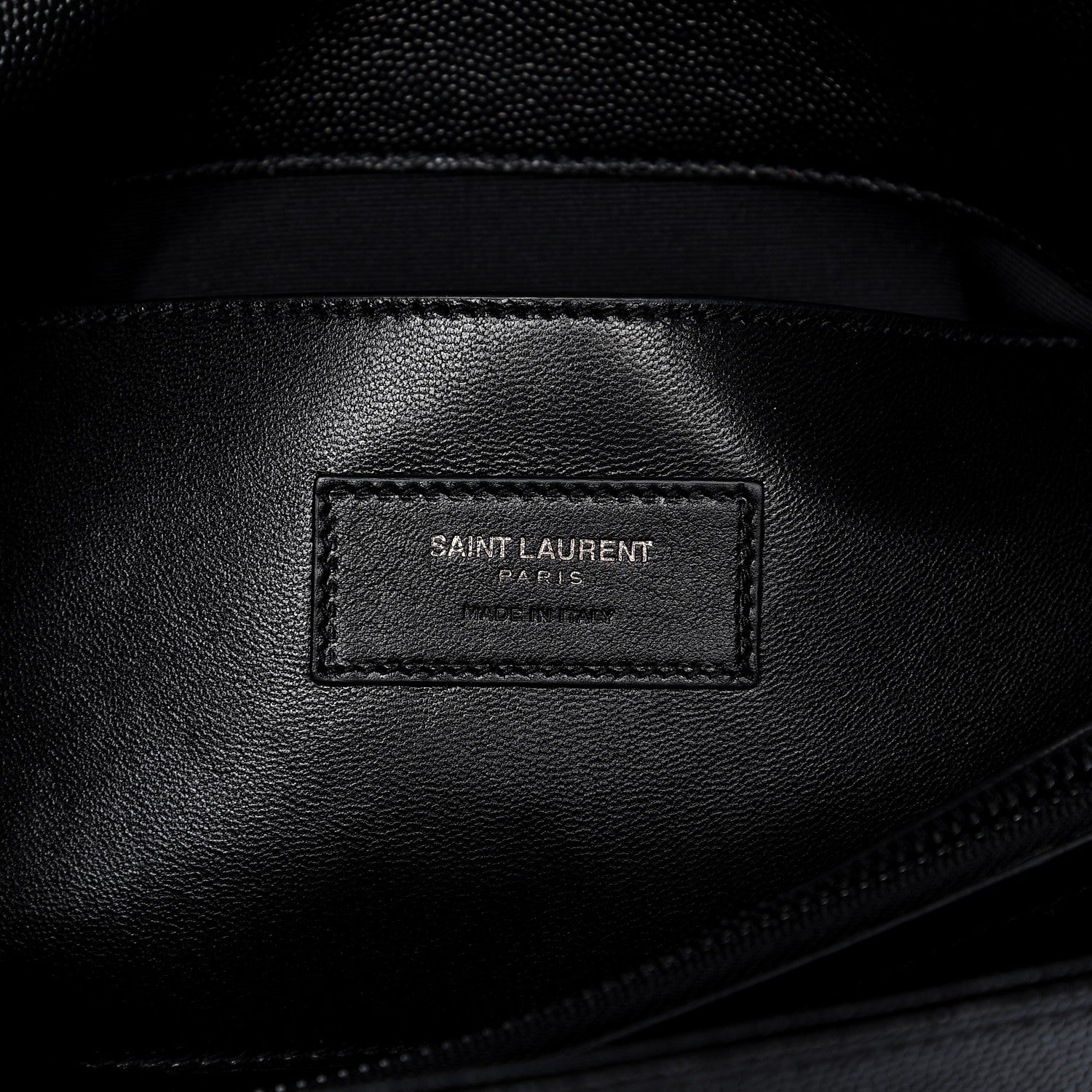 Saint Laurent Grain De Poudre Medium West Hollywood Monogram Fold-Over Black 6 of 9