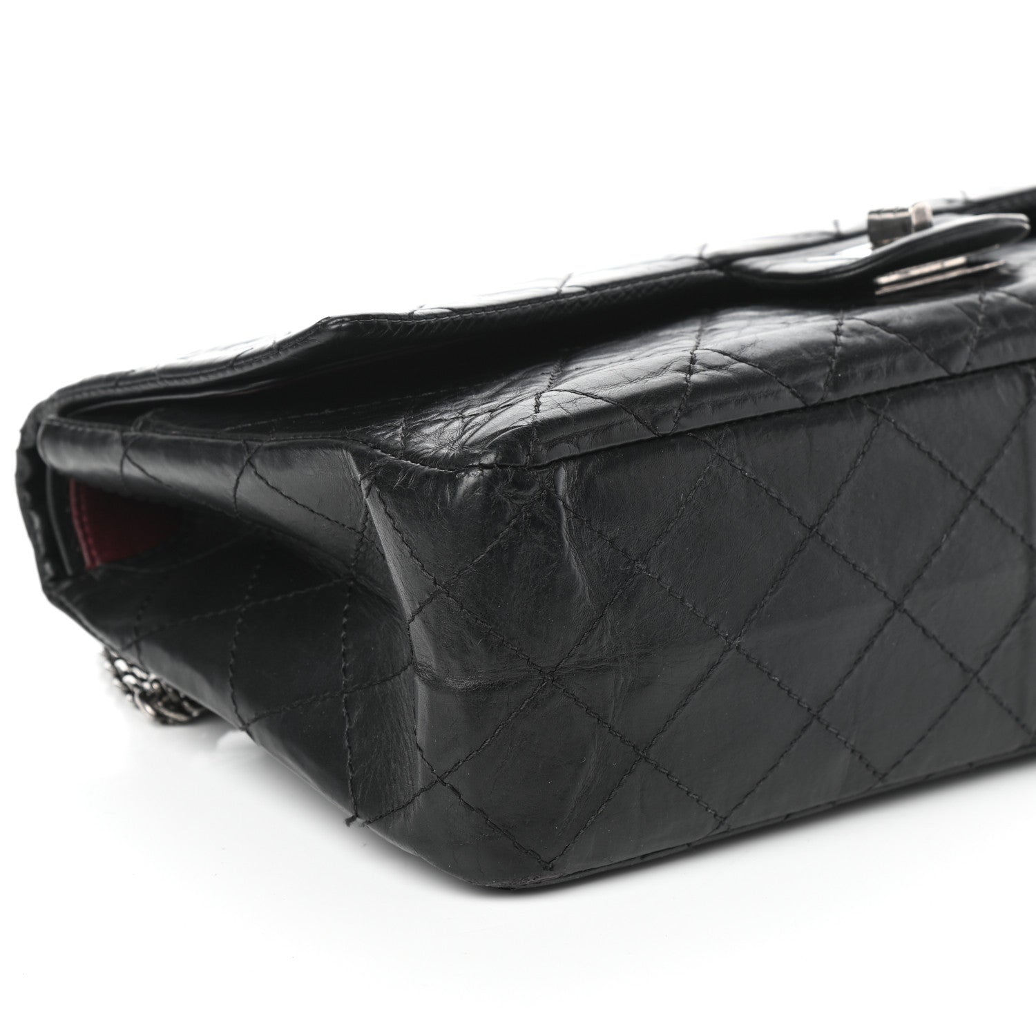 Chanel Aged Calfskin Quilted 2.55 Reissue 227 Flap Black 9 of 10