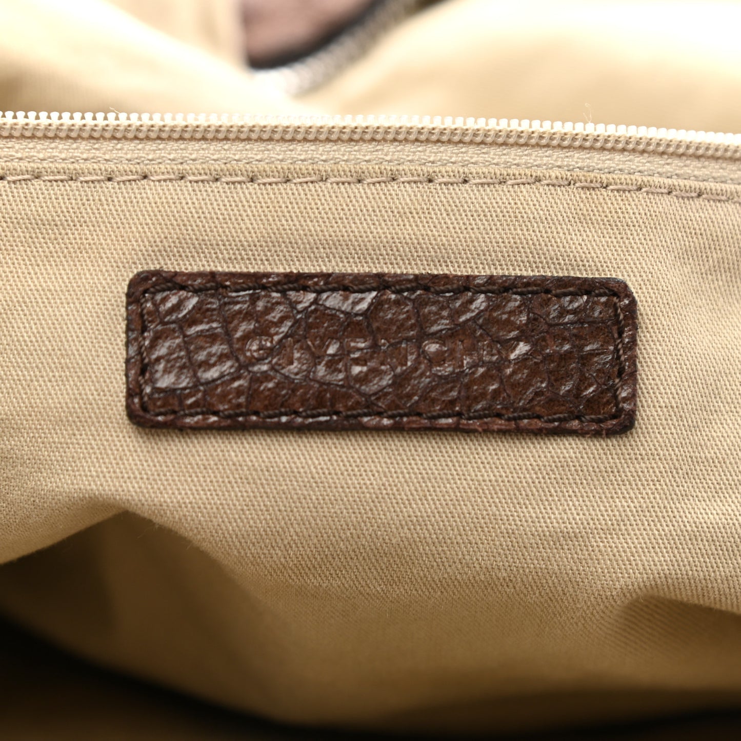 Crackled Calfskin Large Nightingale Brown