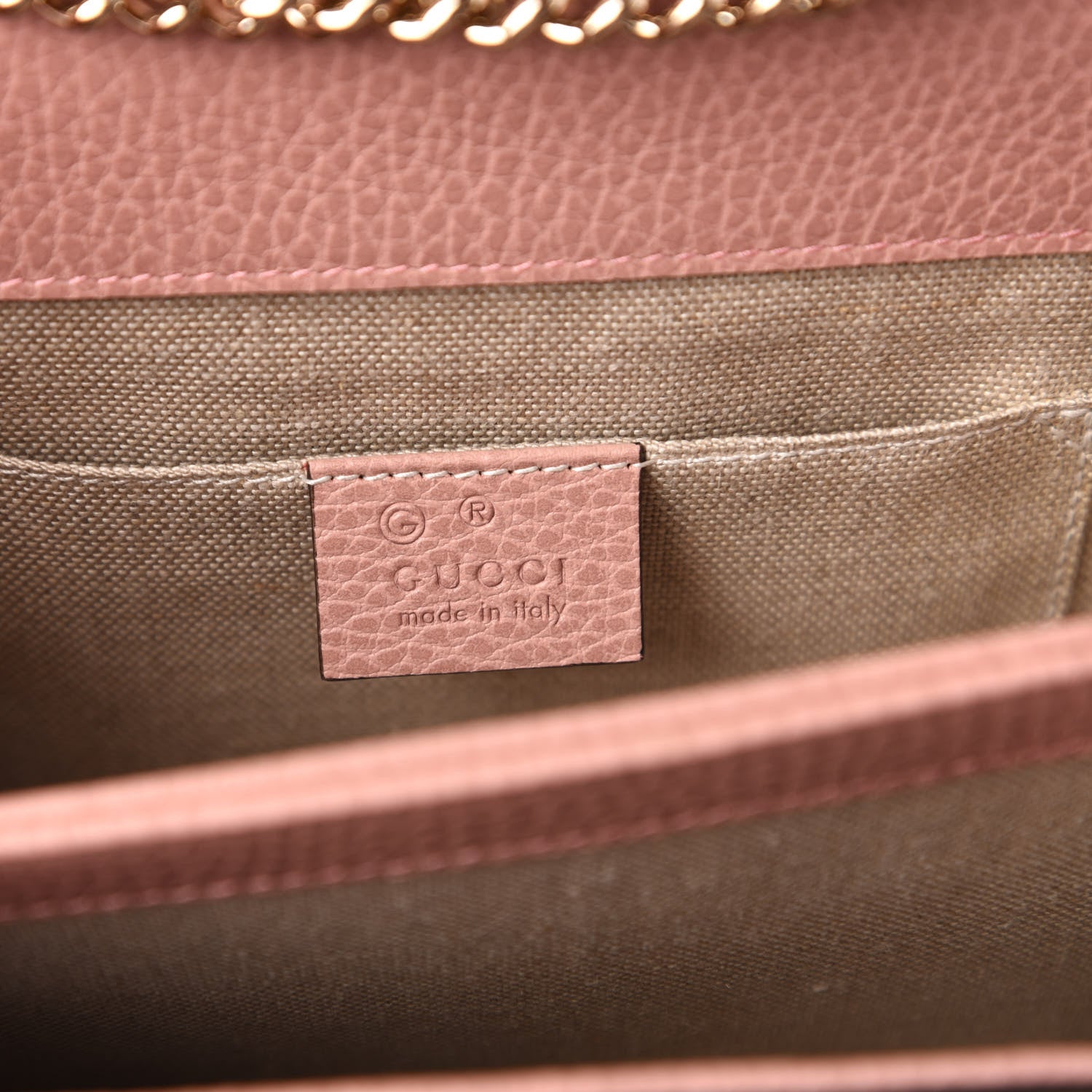 Gucci Dollar Calfskin Small Interlocking G Shoulder Bag Soft Pink 8 of 11