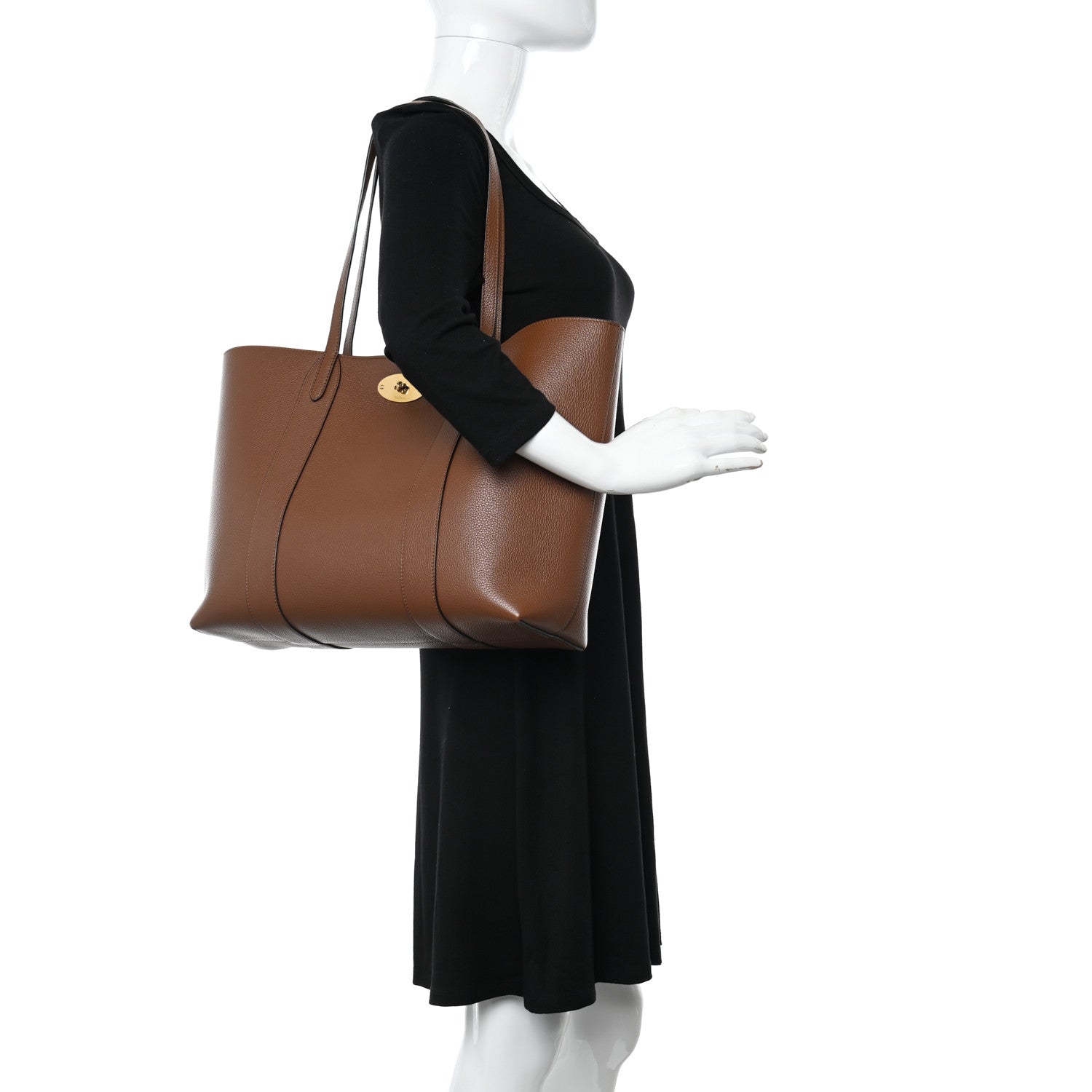 Mulberry Small Classic Grain Bayswater Tote Oak 2 of 9