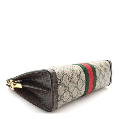 Gucci GG Supreme Monogram Web Small Ophidia Chain Shoulder Bag Brown 4 of 11