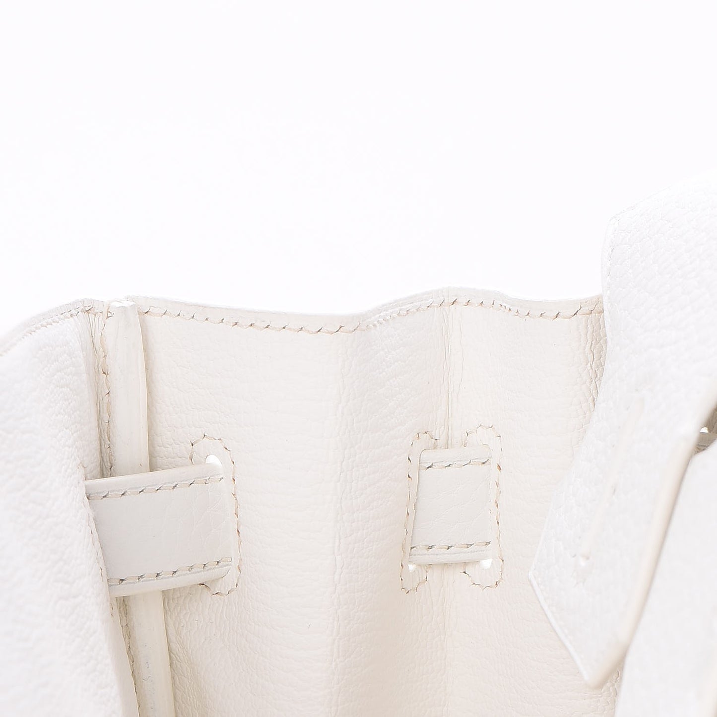 Taurillon Clemence Birkin 30 White
