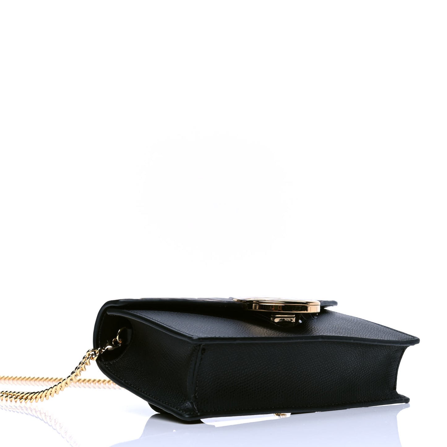 Vitello Cruise F is Fendi Bi-Color FF 1974 Embossed Envelope Belt Bag Maya Black