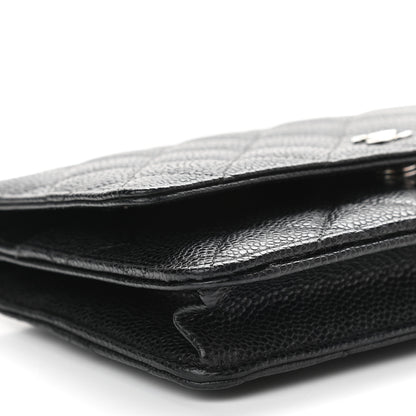 Chanel Caviar Quilted Wallet On Chain WOC Black 9 of 11