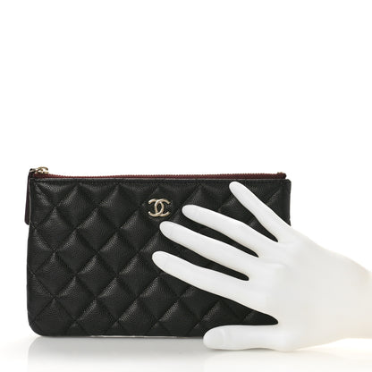 Chanel Caviar Quilted Cosmetic Case Black 2 of 10