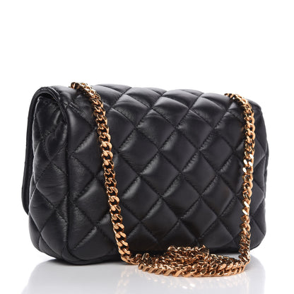 Versace Nappa Quilted Small Medusa Chain Crossbody Black 3 of 9