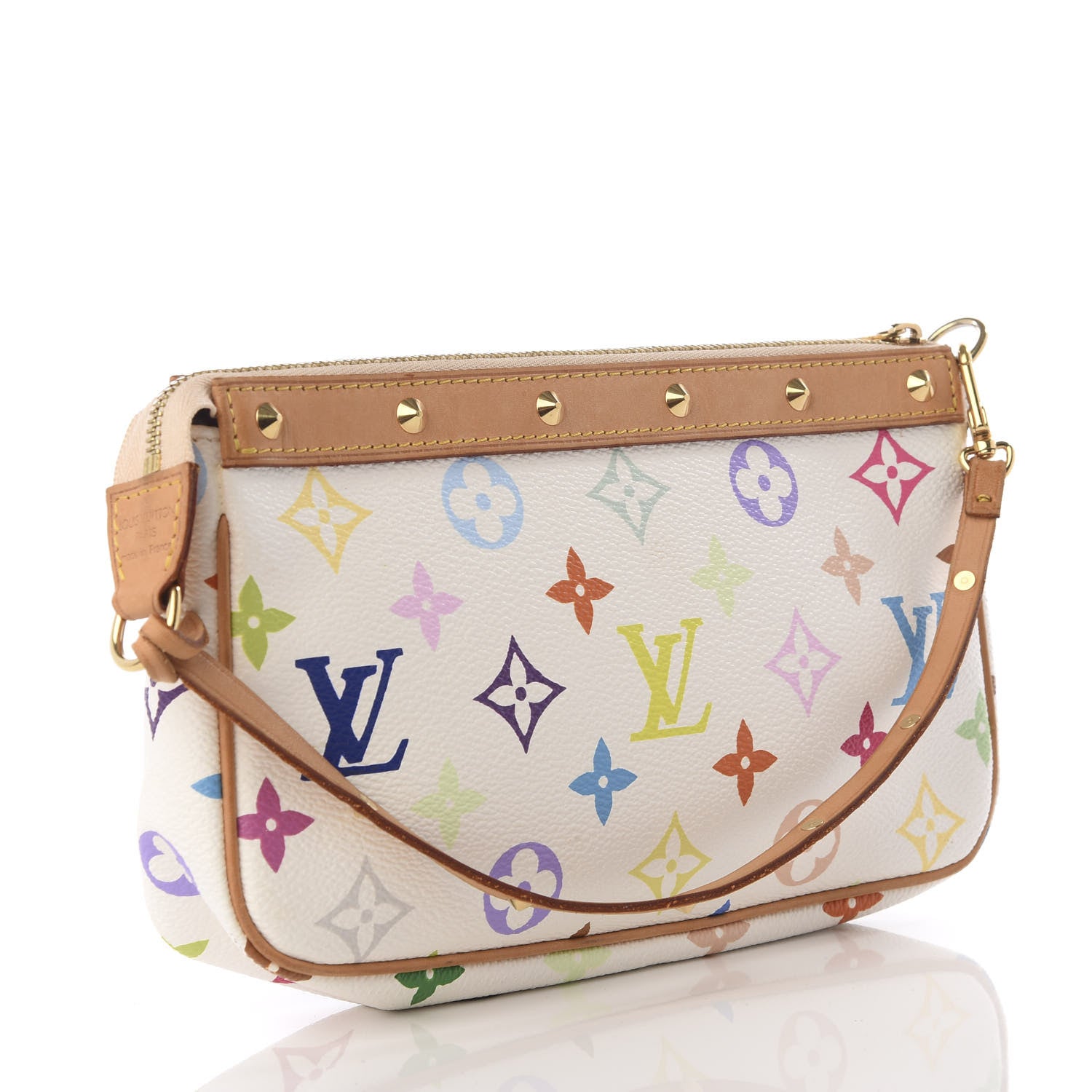 Louis Vuitton Monogram Multicolor Pochette Accessories White 2 of 11