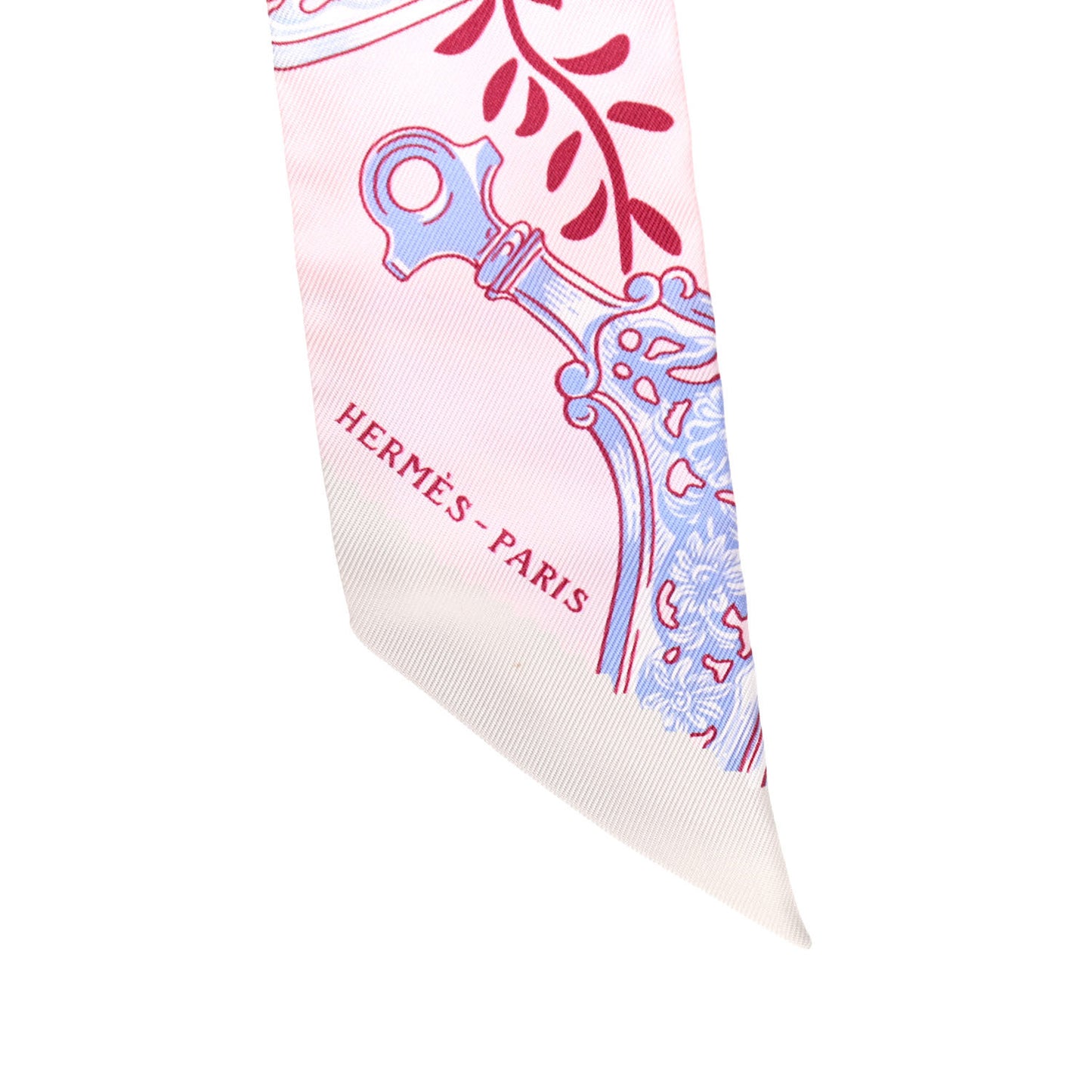 Silk Etriers Remix Twilly Rose Pale Bordeaux