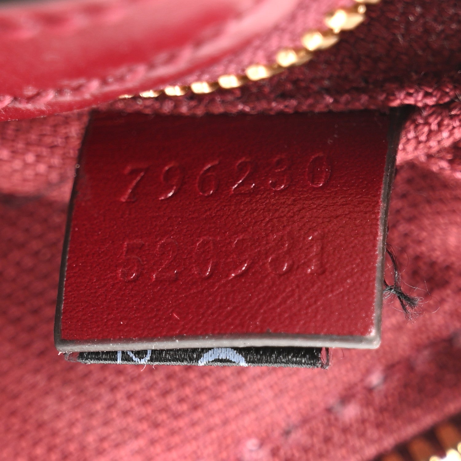 Gucci GG Shadow Monogram Ophidia Top Handle Bowler Bag  Rosso Ancora Red 7 of 10