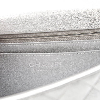 Chanel Metallic Lambskin Quilted Mini Rectangular Flap Silver 8 of 11