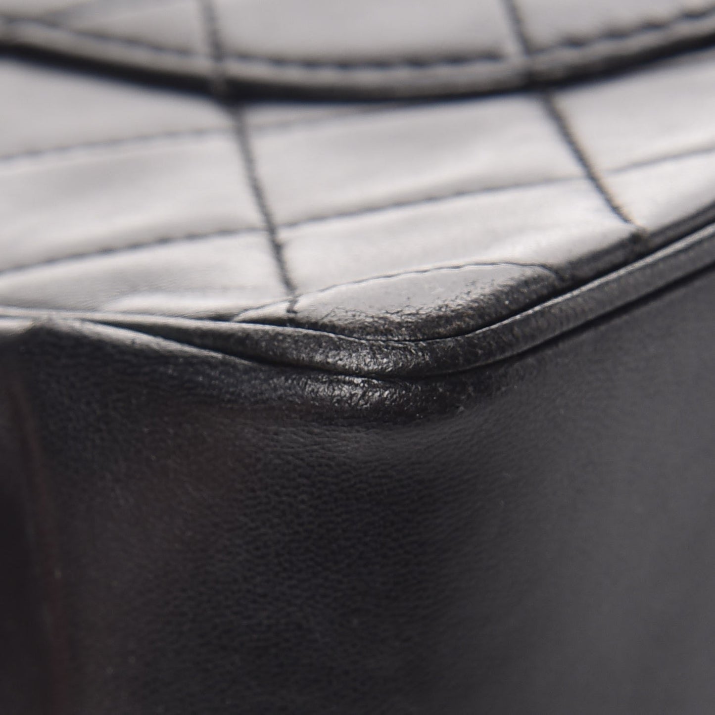 Lambskin Quilted Medium Bijoux Chain Double Flap Black