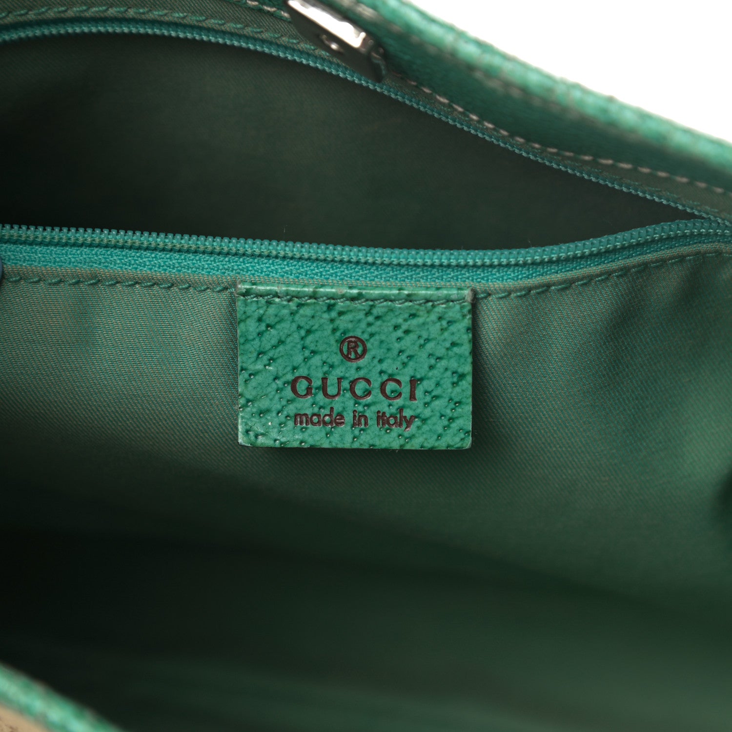 Gucci Monogram Shoulder Bag Turquoise 6 of 14