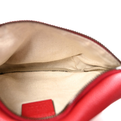 Gucci Grained Calfskin Small Logo Belt Bag Hibiscus Red 5 of 11