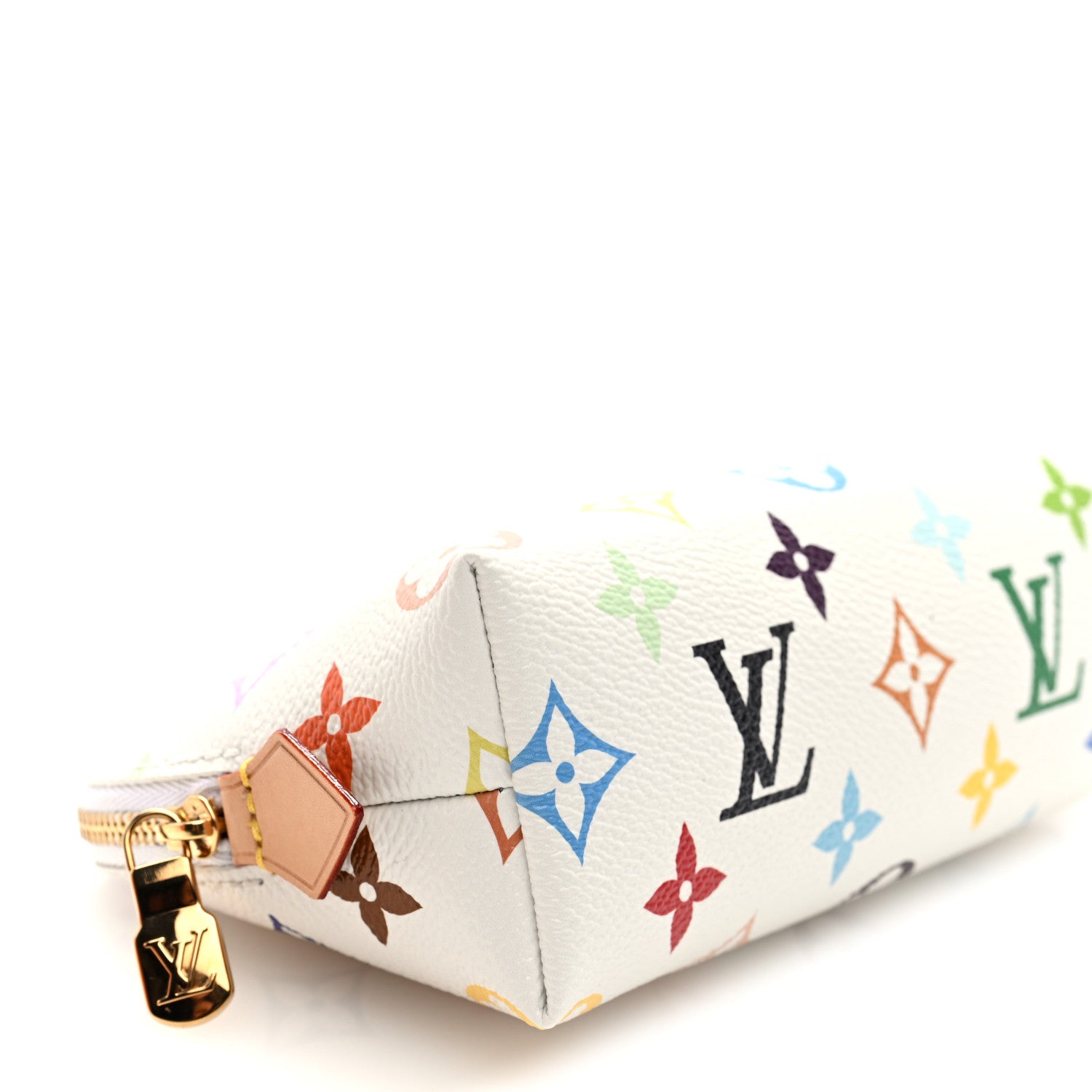 Louis Vuitton LV x TM Monogram Multicolor Cosmetic Pouch PM White