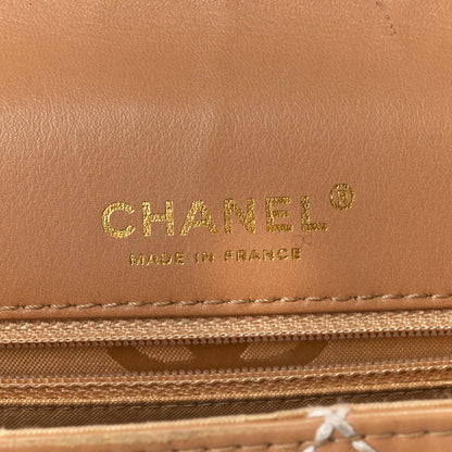 Chanel Calfskin Quilted Medium Wild Stitch Flap Beige 6 of 14