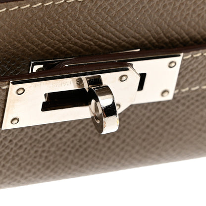 Hermes Epsom Kelly Longue Wallet Etoupe 8 of 9