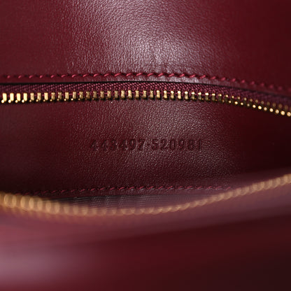 Gucci Calfskin Matelasse Medium GG Marmont Shoulder Bag Ancora Red 7 of 10